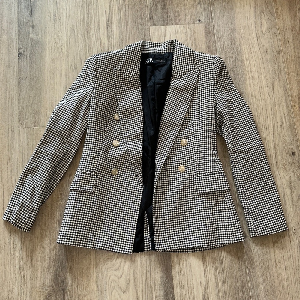 Zara Checkered Blazer